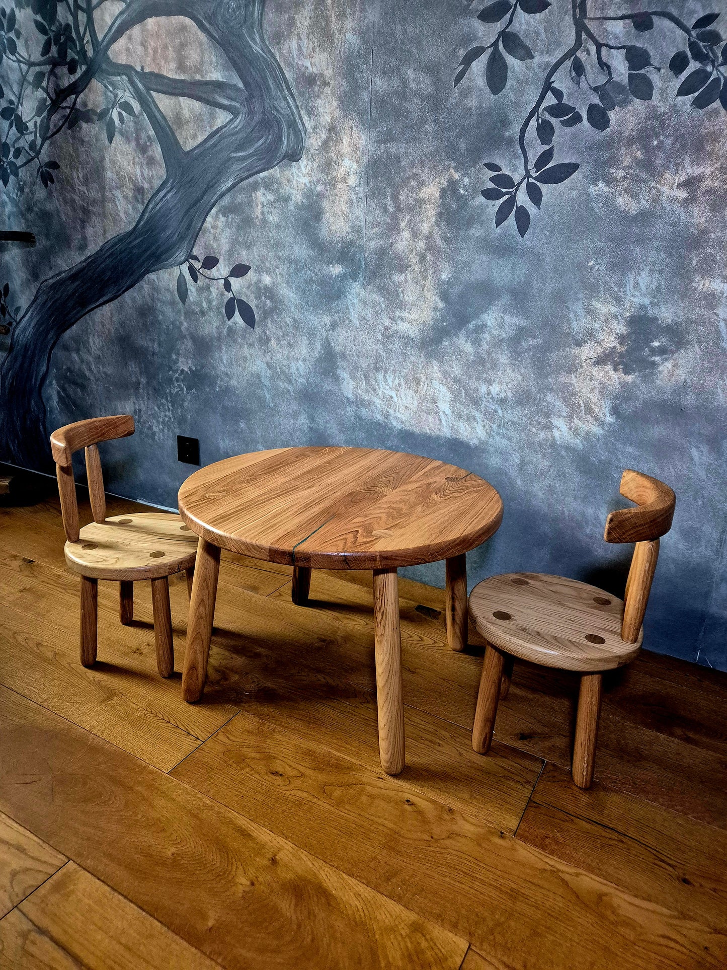 Măsuță pentru copii din lemn masiv de stejar