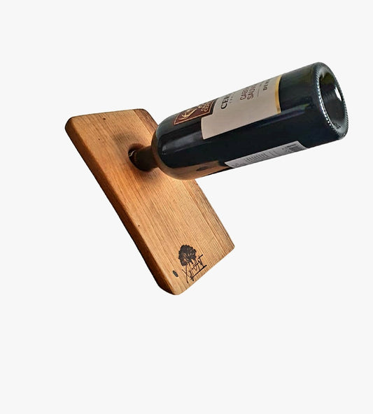 Suport din lemn de stejar pentru sticla de vin