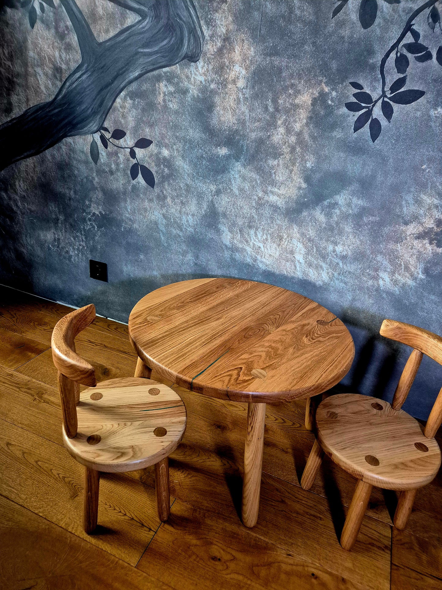 Măsuță pentru copii din lemn masiv de stejar