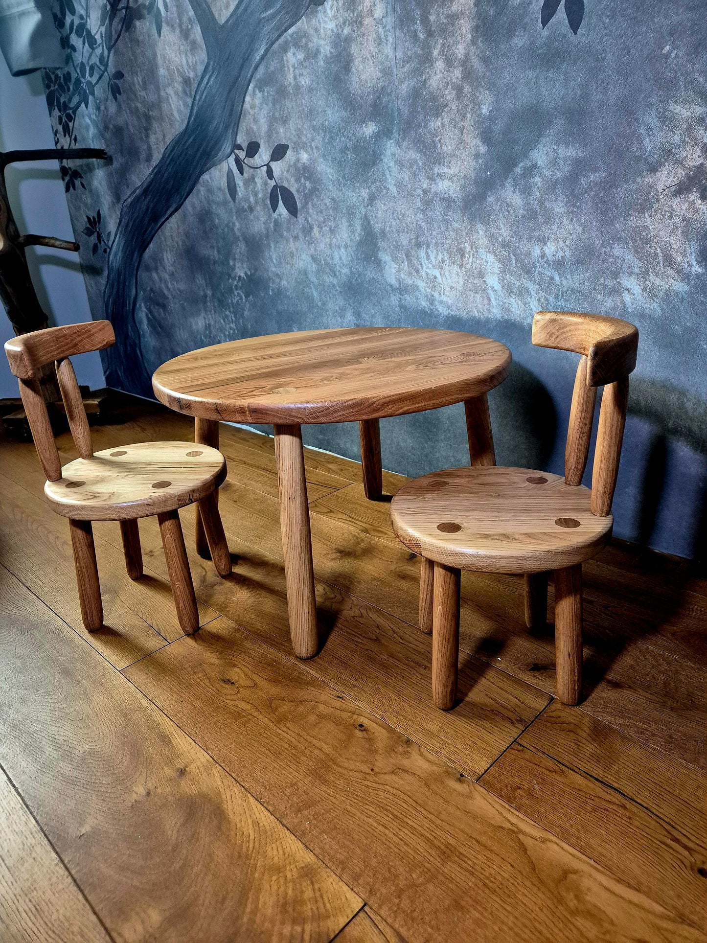 Măsuță pentru copii din lemn masiv de stejar