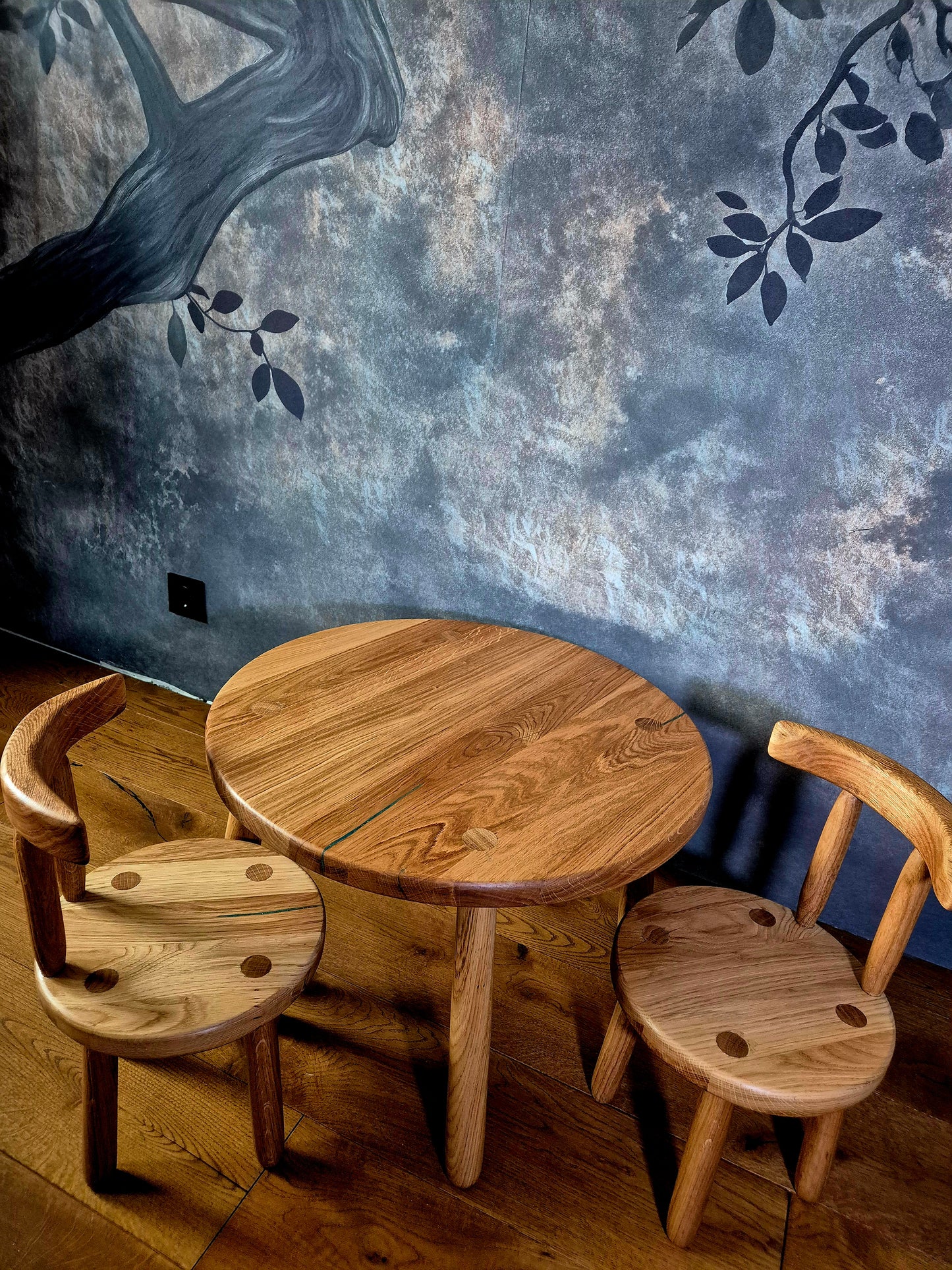 Măsuță pentru copii din lemn masiv de stejar